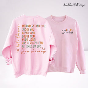 Sweat-shirt drôle Keep Shining