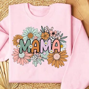 Floral Mama Trendy Print Sweatshirt