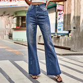 Washed Bootcut Fashion Jeans