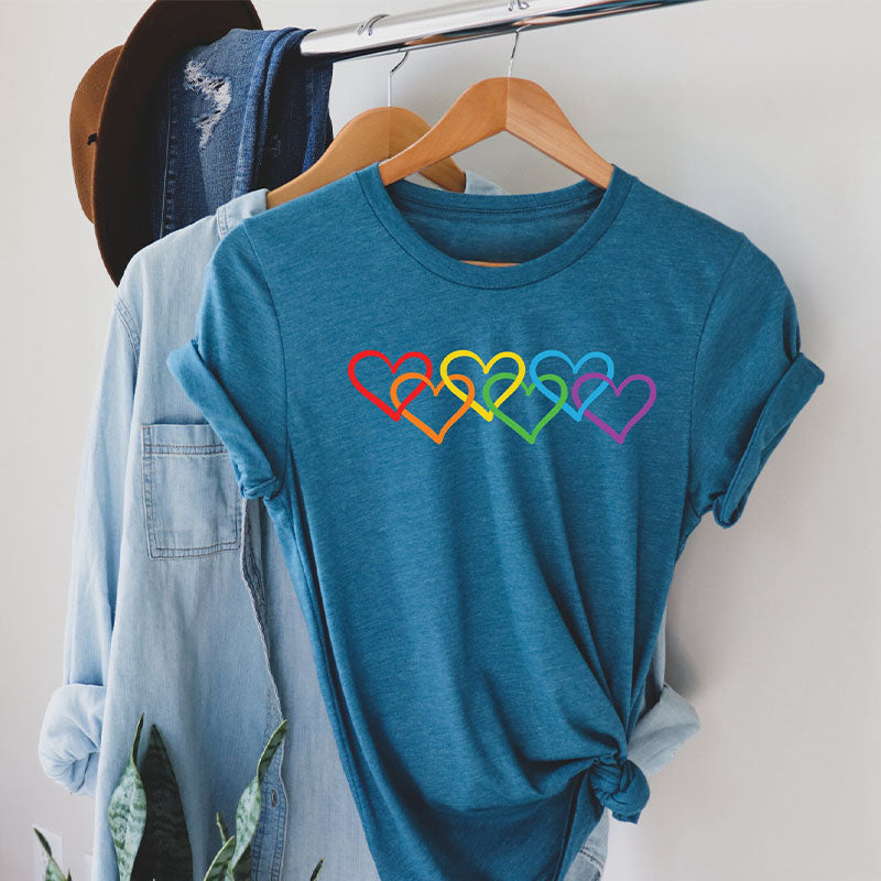 Love is Love Rainbow Heart T-shirt