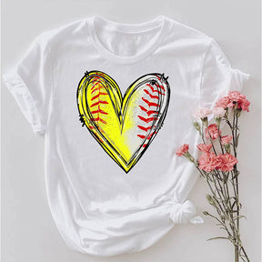 T-shirt maman baseball softball