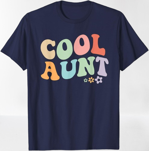 Cool Aunt Vintage Floral T-shirt