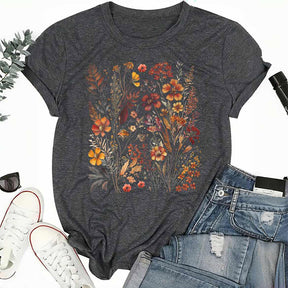 Vintage Cottagecore Wildflower T-shirt