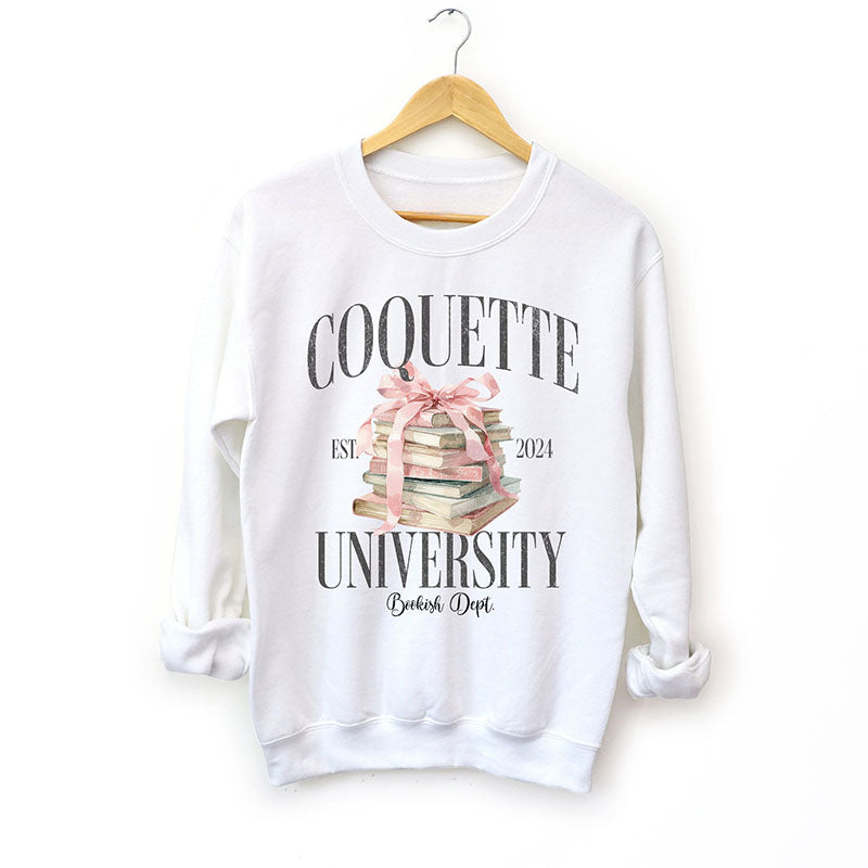 Coquette Aesthetic Book Lover Sweatshirt