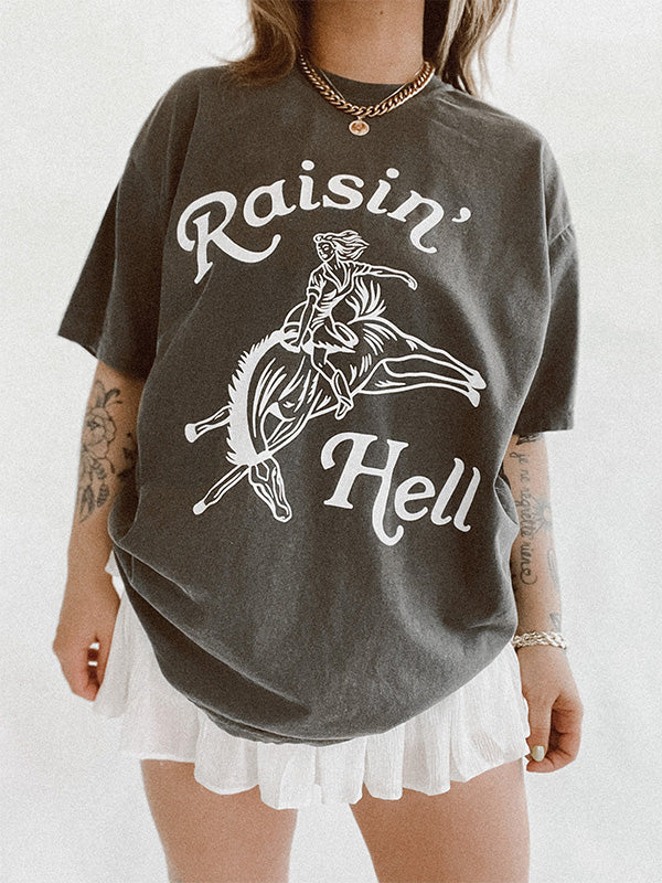 T-shirt Western Cowgirl de Raisin' Hell