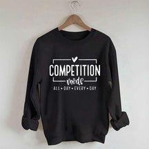 Competition Mode Letter Print Sweatshirt