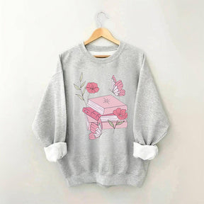 Floral Butterfly Book Lover Sweatshirt