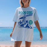 Book Girl Summer Bookish Funny Reader T-shirt