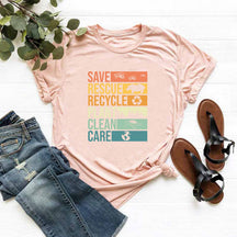 Environmental Recycle Save The Planet T-shirt