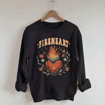 Sweat-shirt Vintage Fire-heart Fantasy Reader