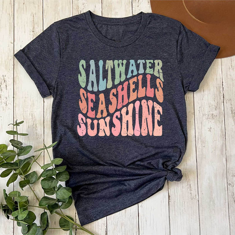 Saltwater Seashells Sunshine T-shirt