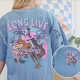 Trendy Western Cowboy Long Live Summer T-shirt