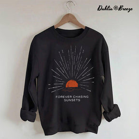 Sweat-shirt coucher de soleil sur la plage