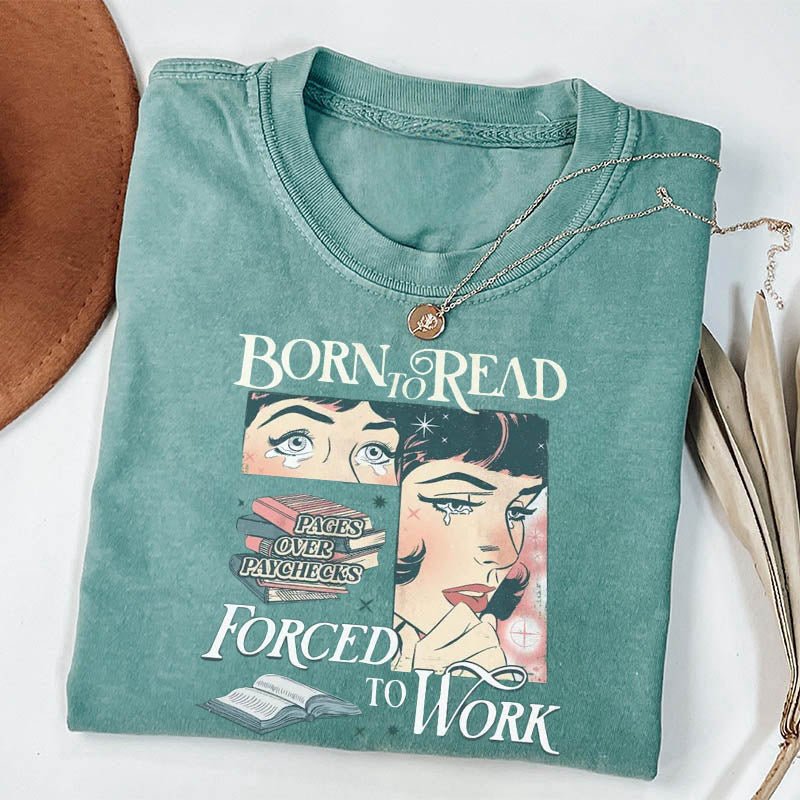 Born To Read Bookish Funny Dark Romance T-shirt