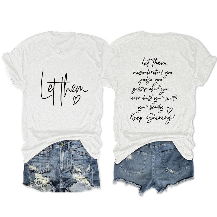 Let Them Self Love Mental Health T-shirt