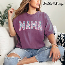 T-shirt imprimé Floral Mama Cute Mom