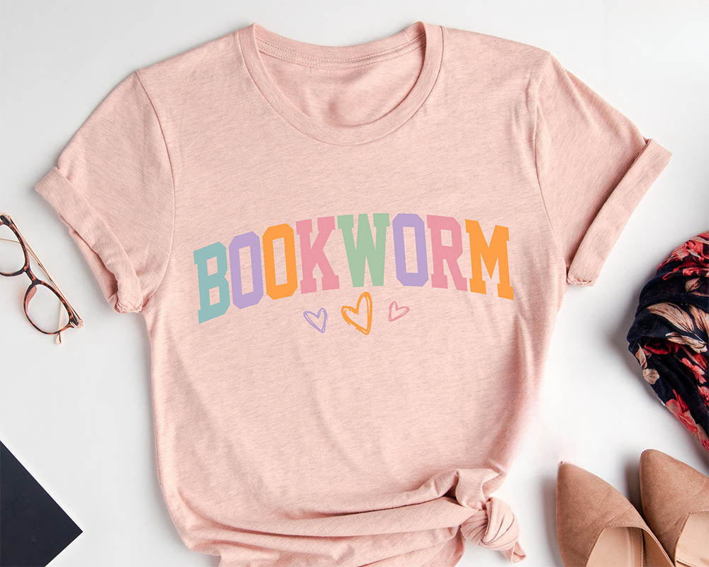 Bookworm Teacher Reading T-shirt