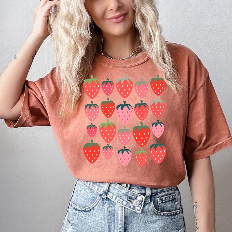 Cute Strawberry Cottagecore T-shirt