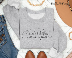 Happy Camper Crewneck Sweatshirt