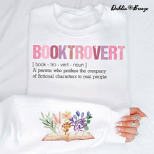 Booktrovert Definition Funny Bookish Sweatshirt