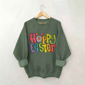 Easter Bunny Funny Print Crewneck Sweatshirt