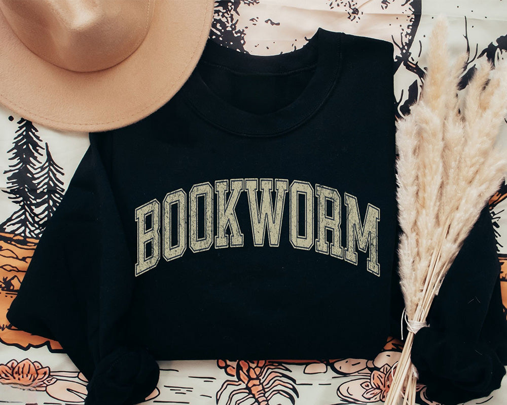 Bookworm Book Lover Sweat-shirt à col rond