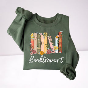 Booktrovert Reading Book Sweatshirt