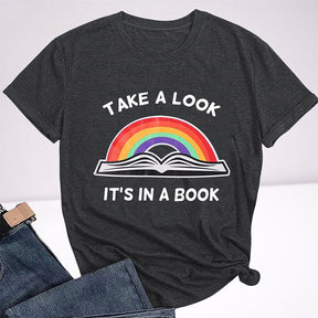 Take A Look Its in A Book T-shirt