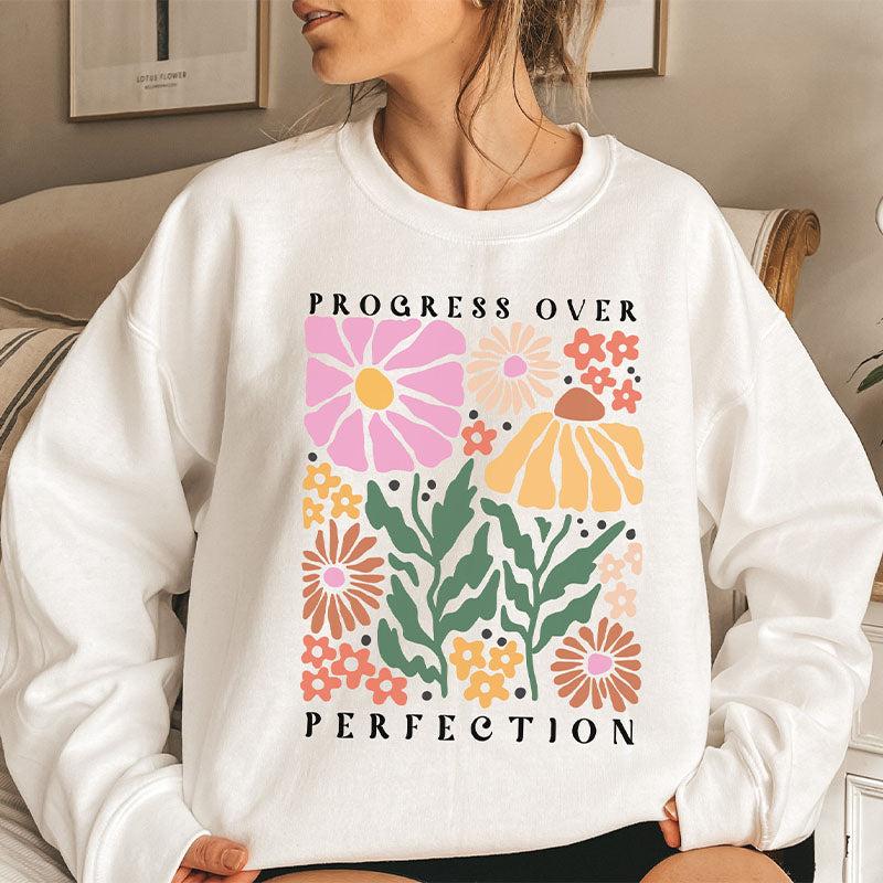 Wildflower Print Crewneck Sweatshirt