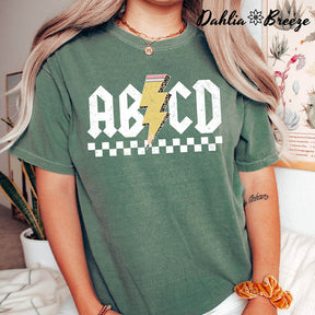 Abcd Teacher Crewneck T-shirt