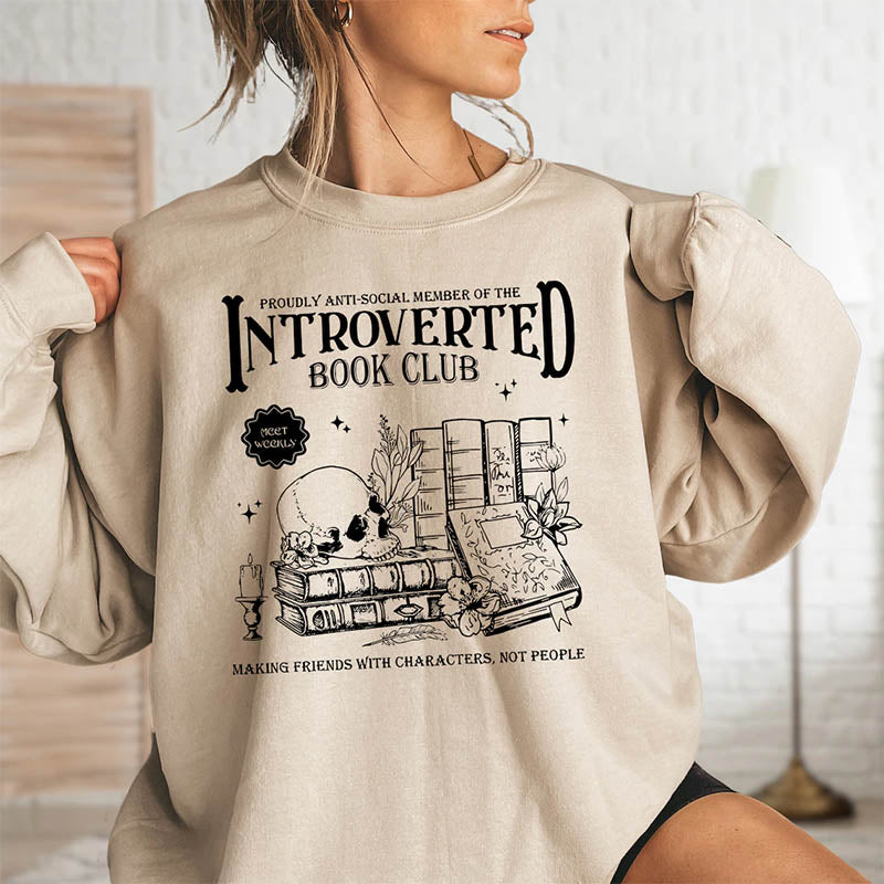 Introverted Book Club Sweatshirt