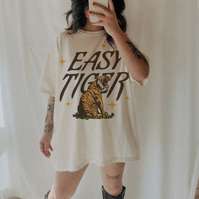 T-shirt graphique d'inspiration vintage Easy Tiger