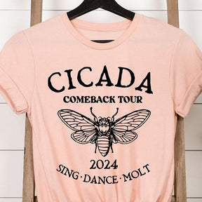 Funny Cicada Concert Nature Lover T-shirt