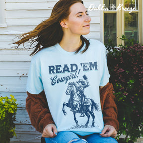 Bookish Cowgirl Book Lover T-shirt