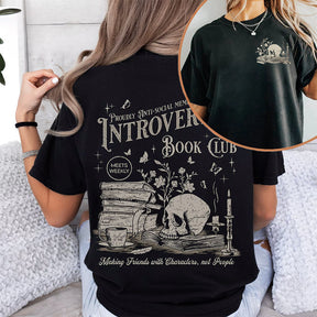 Introverted Reading Book Club T-shirt