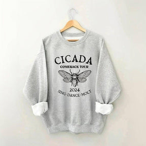 Funny Cicada Concert Nature Lover Sweatshirt