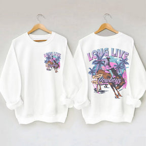 Trendy Western Cowboy Long Live Summer Sweatshirt