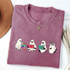 Bookish Ghost Book Reader T-shirt