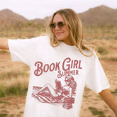 Book Girl Summer Bookish Beach T-shirt