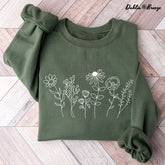 Sweat-shirt à col rond Wildflower Nature