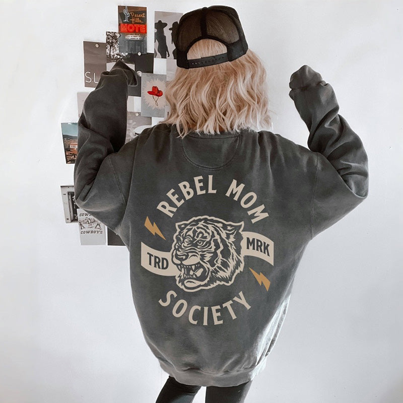 Rebel Mom Vintage Crewneck Sweatshirt