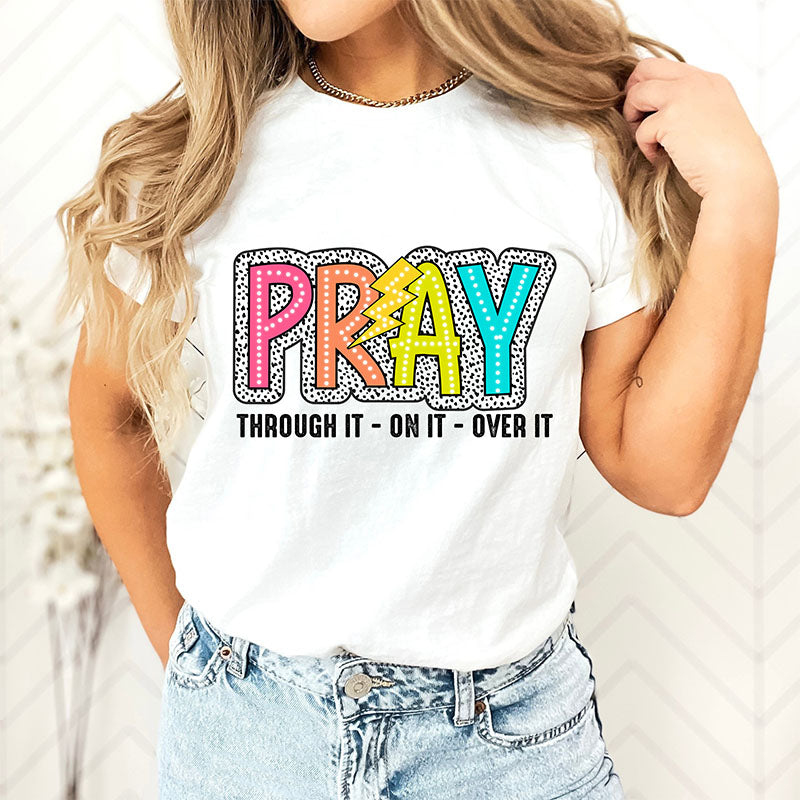 Pray On It Groovy Mama T-shirt