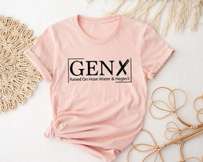 T-shirt Gen X élevé avec de l'eau et de la négligence