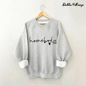 Homebody Trendy Letter Print Sweatshirt