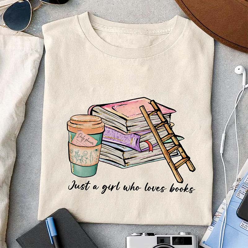 Just A Girl Who Loves Books Book Lover T-shirt