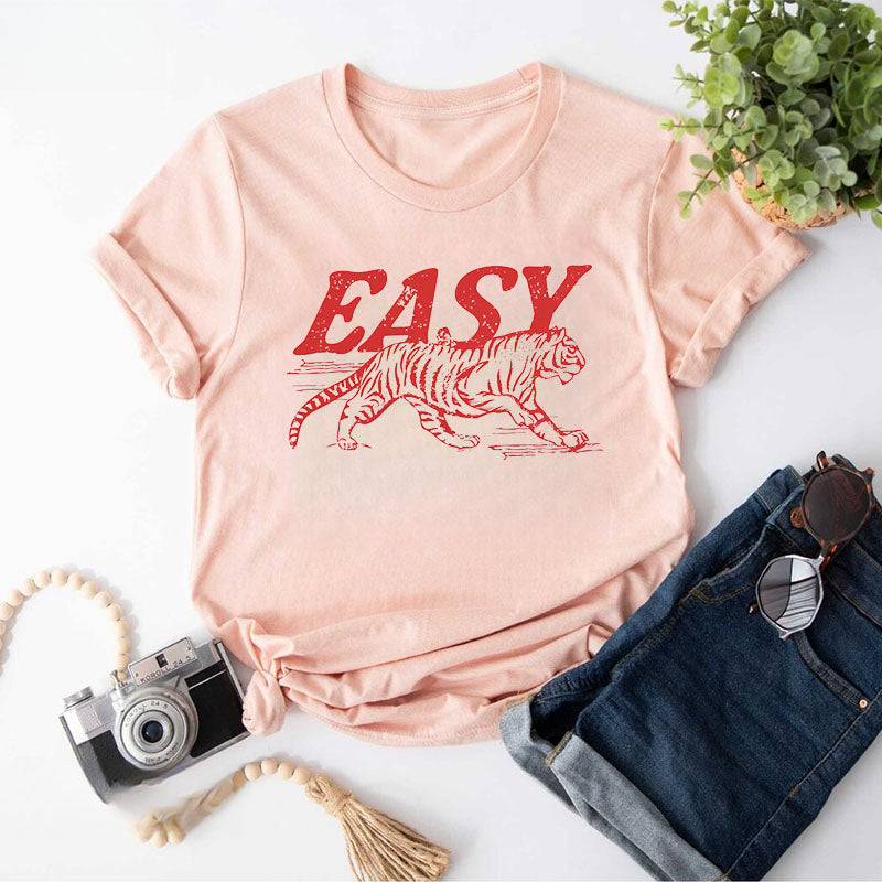 Easy Tiger Hippie Funny T-shirt