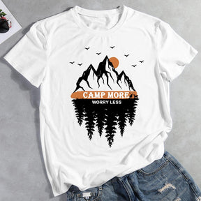 Camp More Worry Less Hiking T-shirt