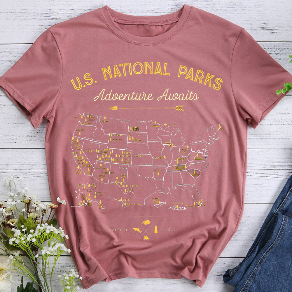 Adventure Awaits Hiking T-shirt