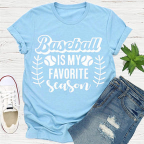 Le baseball est mon t-shirt de saison préférée