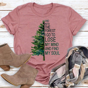 And Into The Forest hiking T-shirt